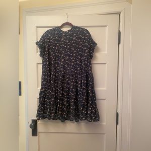 Joteisy loose floral swing dress
